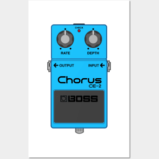 Boss CE-2 Chorus Guitar Effect Pedal Posters and Art